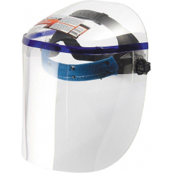 Щиток захисний, 425х220 мм, пластик, захист для обличчя, цільний корпус MTX