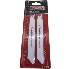 Шабельне полотно S 922 AF н-р 2шт (HS118028) HAISSER, тонкий листовий метал (0,7-3 мм), алюміній. До 150 мм