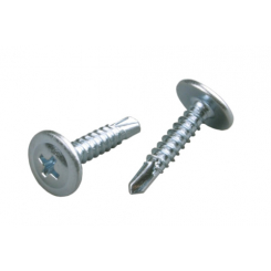 Саморіз з прес-шайбою 4,2*41 зі свердлом цинк білий (пач 100шт) APRO