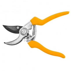 Секатор GRUNTEK Gerfalke жовтий 210 мм з наковаленкою