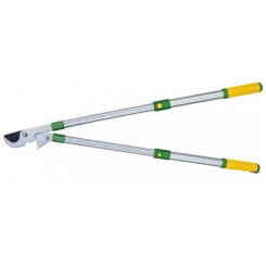 Секатор для гілок VERANO, 630 мм, зубчастий механізм, зріз косий, d зрізу 40 мм, телескопічні ручки