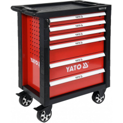 Шафа з інструментами YATO, на колесах, 6 ящиків, 975x765x465 мм, набір 177 шт.