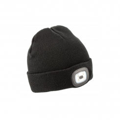 Шапка OTTO зі світлодіодним ліхтариком чорна HOEGERT Універсальний HT5K486