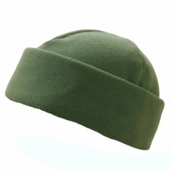 Шапка оливкова флісова
