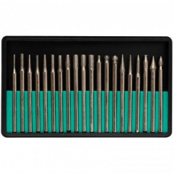 Шарошки, посилена сталь 70 з алмазним напиленням, 20 шт, FIT