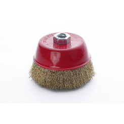 Щітка чаша латунна дріт 100мм (КШМ) APRO