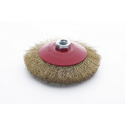 Щітка конус латунна дріт 125мм (КШМ) APRO