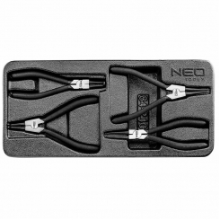 Щипці для стопорних кілець, набір 4 шт.