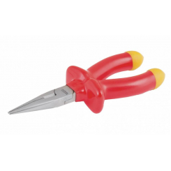 Щипці прямі діелектричні MASTERTOOL 160 мм хром-ванадій CrV6150 HRC 50~55 27-2160