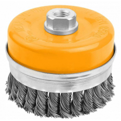 Щітка чашка плетена посилена ПРОФІ 100 мм