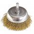 Щітка "чашка" зі шпилькою для дриля 50 мм, латунний кручений дріт, MTX