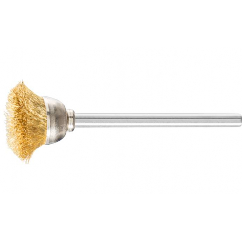 Щітка чашкова 18мм, дріт 0,1мм латунь хв. 3мм 1803/3 MES