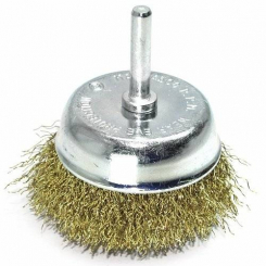 Щітка чашкова S & R 75 з латунірованная гофрованим проводом