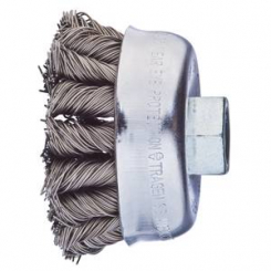Щітка чашкова з різьбою, плетена 65мм*М14 дріт-0,5мм виконання COMBITWIST сталь