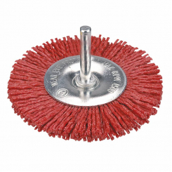 Щітка дискова 100 мм, з хвостовиком