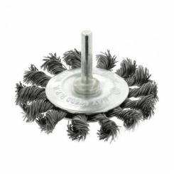 Щітка дискова плетена сталь  75 мм, 0,5 мм Зенит
