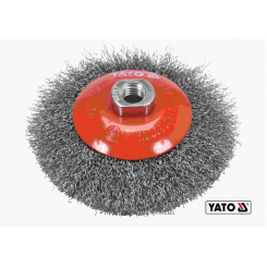 Щітка дискова зачисна з нержавіючої сталі до КШМ YATO Ø125 мм 12500 об/хв М14