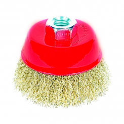 Щітка дротяна чашеподібна Ø125мм М14×2мм (латунована) Sigma (9014121)