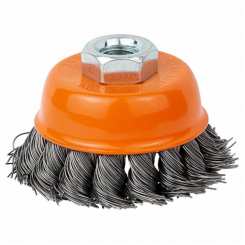 Щітка дротяна чашеподібна Ø65мм М14×2мм (сталева кручена) GRAD (9042065)