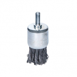 Щітка дротяна чашеподібна Ø75мм хвостовик Ø6мм (сталева кручена) Sigma (9028071)