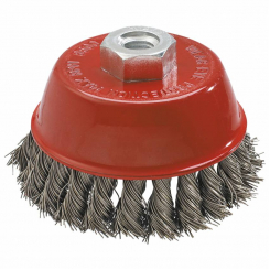 Щітка дротяна чашкова 65 мм x М14, INOX