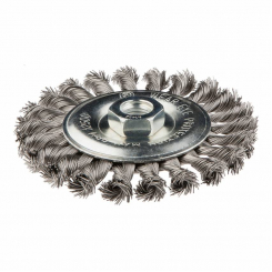 Щітка дротяна дискова, 125 мм x M14, INOX