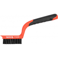 Щітка нейлонова YATO 6-рядна із пластик. ручкою, l=180 мм [24/120]