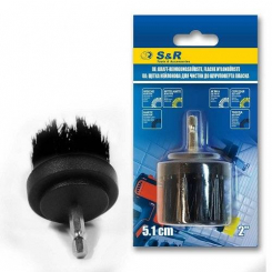 Щітка нейлонова чорна S&R 51 мм жорстка