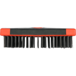 Щітка зі сталевого дроту YATO, 6-рядна із пластмас. ручкою, 180x65 мм [12/60]