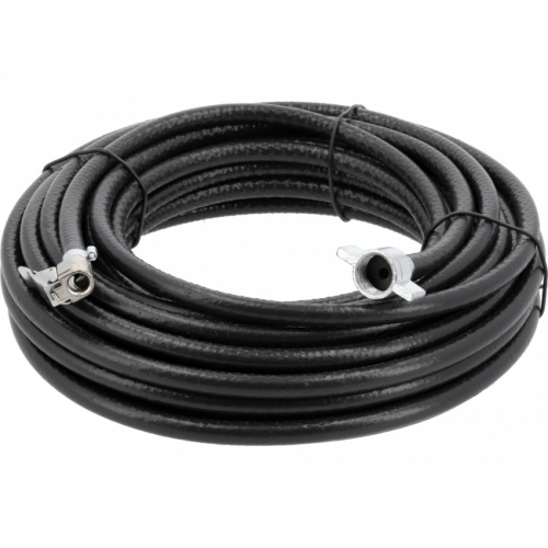 Шланг пневматичний ПВХ для накачки коліс в автомоб YATO; Ø=6/10 мм, роб тиск 10 Bar, l=12 м, гви М16