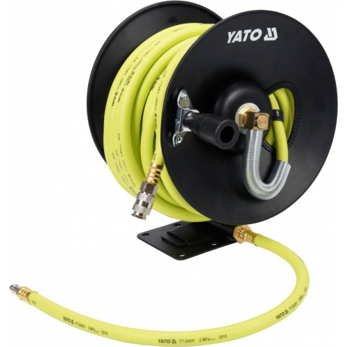 Шланг пневматичний ПВХ на бобіні ЯТО з швидкоз'єднаний. нарешті; Ø 9,5 мм, макс. тиск 20 Bar, l = 15м