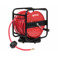 Шланг пневматичний ПВХ на котушці YATO з швидкоз'єдн. наконеч-ми 1/4", Ø=8мм, тиск- 20Bar, l=30м [1]