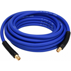 Гібридний пневматичний шланг (ПВХ BNK) YATO: Ø6,5 мм х 10 м, Ø = 1/4 дюйма, тиск ≤ 2 МПа, різьбове з’єднання.