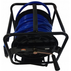 Шланг поліуретановий прямий з швидкозйомником на 360° котушці, що обертається Air Pro HR02DX8030 (8х12х30 м)