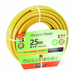 Шланг поливальний 1/2" 25м Flexyfort Green, жовтий з зел. полосою