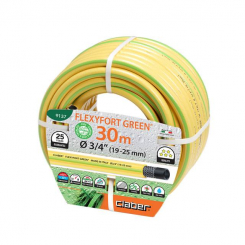 Шланг поливальний 3/4" 30м Flexyfort Green, жовтий з зел. полосою