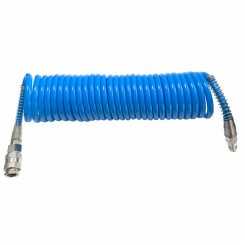 Шланг спіральний 10 метрів (8*12мм) з роз'ємами AIRCRAFT