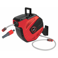 Шланг водяний ПВХ на автозмот котушці YATO з сполучн муфтами 1/2",Ø=11.5мм,тиск-8 Bar,l=15м+наконечн