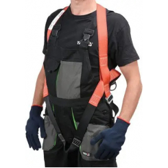 Шлейки безпеки з лямками корпусу тіла та амортизатор YATO для висотних робіт, поліестерові.