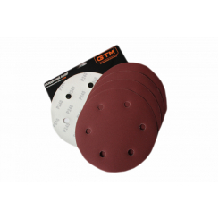 Шліфкруг з отв. 215мм Р-80, липучка, (5шт.) для шліфмаш. SZB-225FV-2 (жираф)