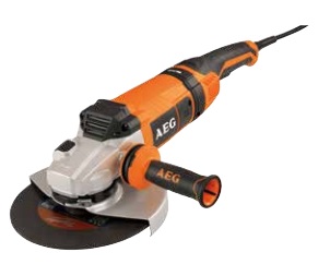 Шліфмашина кутова WS24-230GEV AEG, 2400Вт, 68мм, Ø 230мм, 6600об/хв, М14, 5.6кг, плавний пуск, кейс