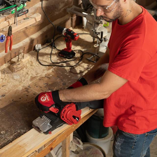 Шлифмашина стрічкова 1010 Вт, 120-380 м/хв, 76*533 мм INTERTOOL WT-0530