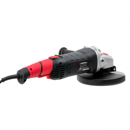 Шліфмашина кутова 1800 Вт, 180 мм, 8000 об/хв, плавний пуск INTERTOOL WT-0227