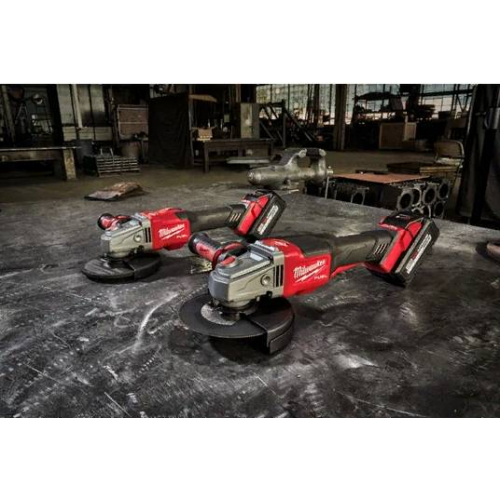 Шліфмашина кутова акумуляторна MILWAUKEE, M18 FHSAG125XB-552X, Ø125мм ( зар.пр.,2ак.Х 5,5Ач,HDкейс)