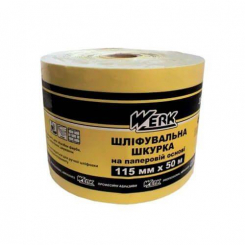Шліфшкіра на паперовій основі, 115мм х 50м, зерн. 60