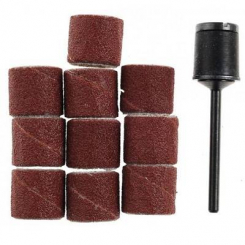 Шліфувальні циліндри з дискоутримувачем, 10 шт., Діам. 10 мм, зерна. До 150