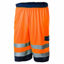 Шорти сигнальні, помаранчеві, сітчасті, розмір S