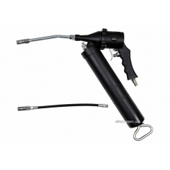 Шприц мастильний пневматичний, з жорстким та гнучким аплікаторами YATO: 400 см³, 220 л/хв, 0.63 MPa