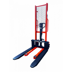 Штабелер гідравлічний 1000кг, підйом-1,6м, довжина вил 1,15м,ширина 330-740мм