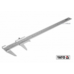 Штангенциркуль YATO : L= 600 мм, точність ± 0.05 мм, губки- 80 мм. AL